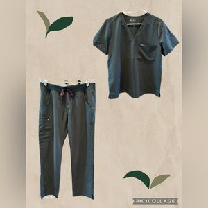 FIGS Bonsai Scrub Set- Women’s Large Top and Pant